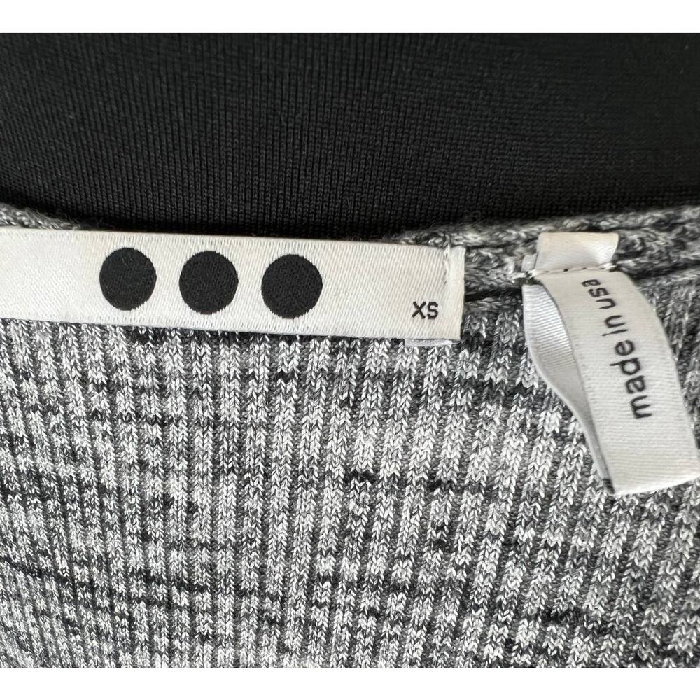 Three Dots Gray Asymmetric Wrap Front Draped Long… - image 7